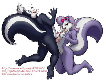 Yiffy skunks have tits sex